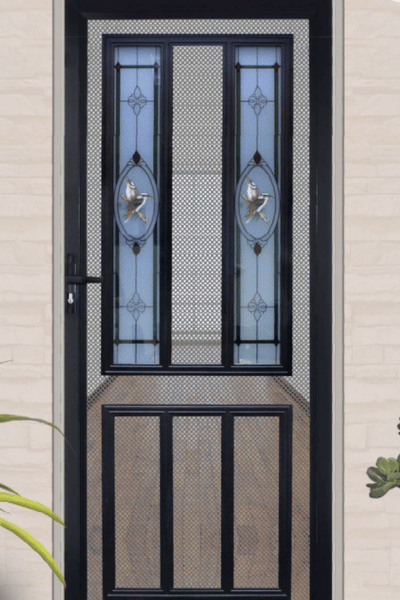 Diamond grille doors