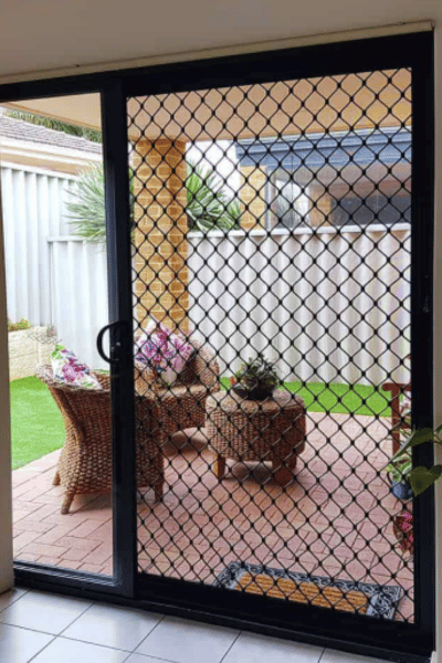 Diamond grille doors